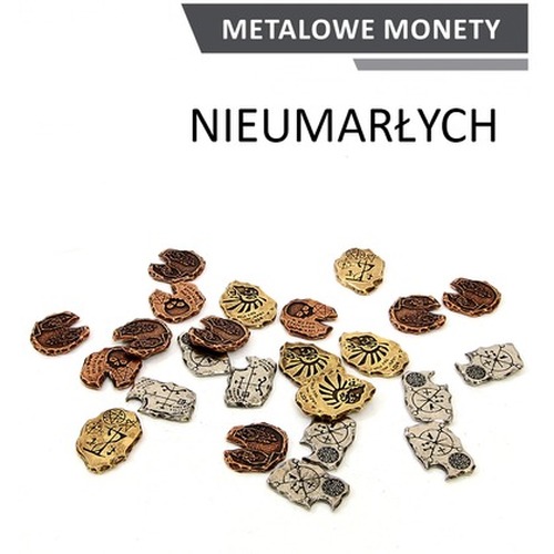 Metalowe Monety - Nieumarłych (zestaw 20 monet)