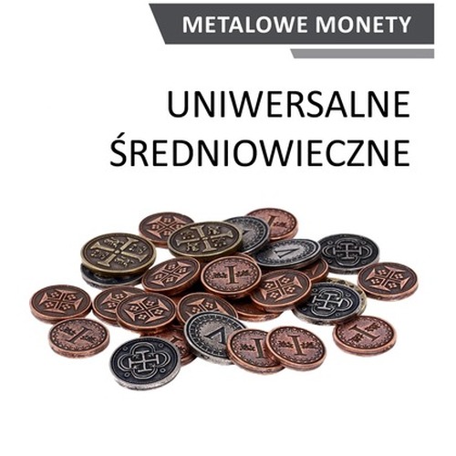 Metalowe monety - Uniwersalne - &#346;redniowieczne (zestaw 24 monet)