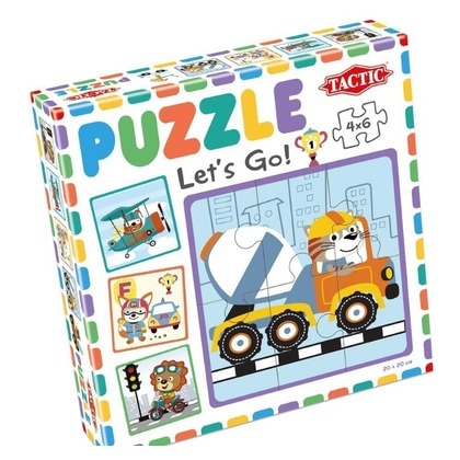Moje pierwsze puzzle: Ruszajmy w drogę! 4x6el.