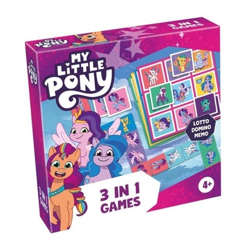 My Little Pony 3w1 Lotto, Domino, Memo