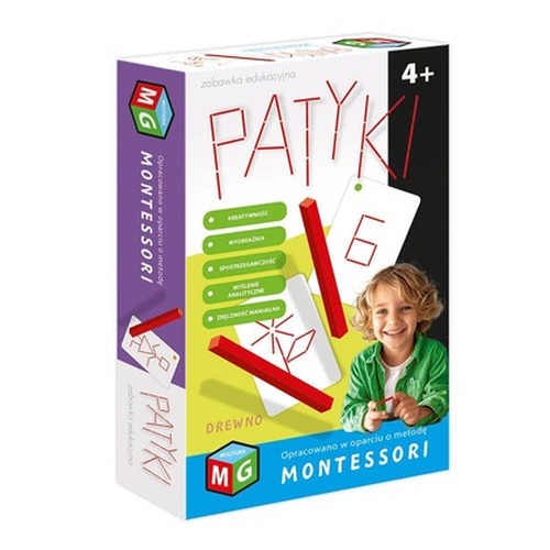 PATYKI - ZABAWKA EDUKACYJNA MONTESSORI