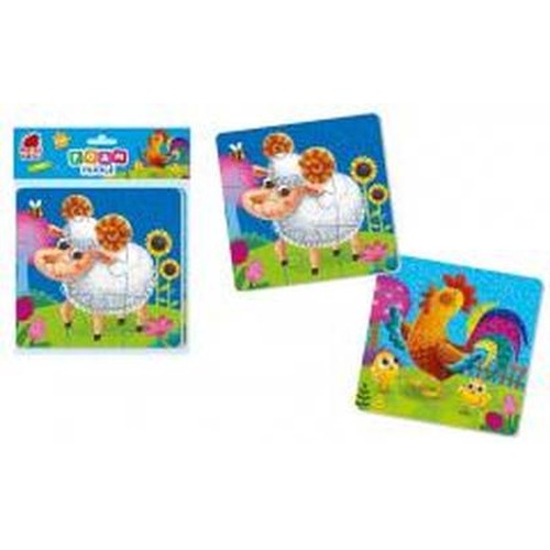 Piankowe puzzle 2w1. Farma