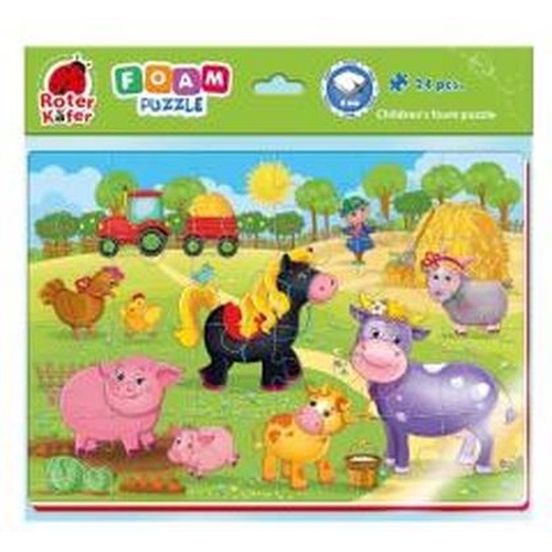 Piankowe puzzle A4. Zabawne obrazki. Farma