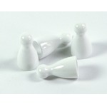 Pionki do gry z główką - białe - pakiet 100 szt.