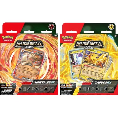 Pokemon TCG: Deluxe Battle Decks Ninetales/ Zapdos  - Bundle (6)