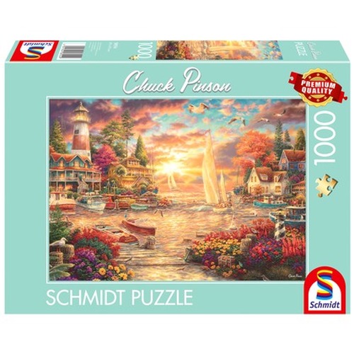 PQ Puzzle 1000 el. CHUCK PINSON Poranek nad jeziorem