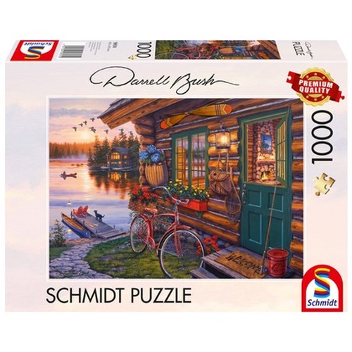 PQ Puzzle 1000 el. DARREL BUSH Domek nad jeziorem
