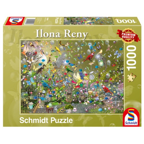 PQ Puzzle 1000 el. ILONA RENY Papugi w dżungli