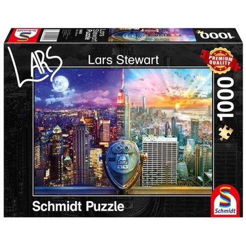 PQ Puzzle 1000 el. LARS STEWART Nowy Jork (Dzień / Noc)