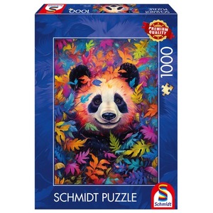 PQ Puzzle 1000 el. Panda w kolorowym lesie