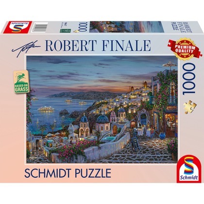 PQ Puzzle 1000 el. ROBERT FINALE Zachód słońca na Santorini / Grecja