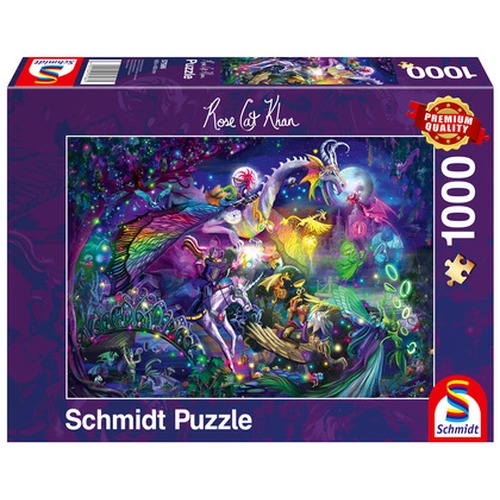 PQ Puzzle 1000 el. ROSE CAT KHAN Cyrk nocy letniej