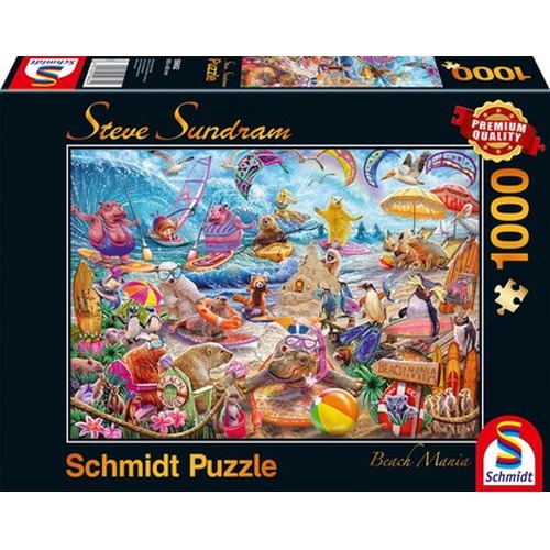 PQ Puzzle 1000 el. STEVE SUNDRAM Zwierzaki na plaży (Beach Mania)