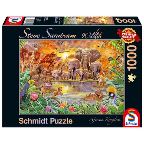 PQ Puzzle 1000 el. STEVE SUNDRAM Zwierzęta Afryki