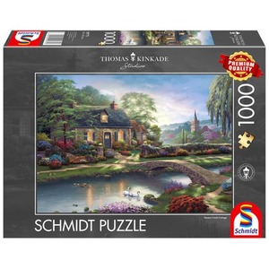 PQ Puzzle 1000 el. THOMAS KINKADE Domek nad strumykiem