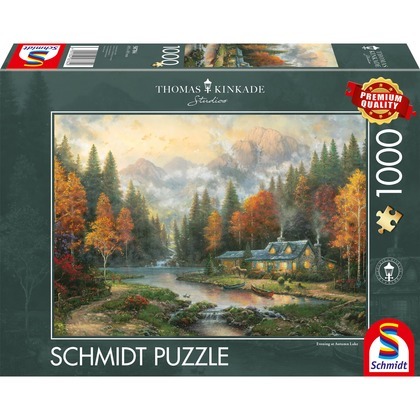 PQ Puzzle 1000 el. THOMAS KINKADE Jesienny wieczór nad jeziorem