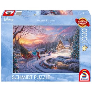 PQ Puzzle 1000 el. THOMAS KINKADE Kopciuszek - Powrót do domu na święta (Disney)