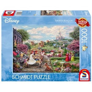 PQ Puzzle 1000 el. THOMAS KINKADE Kopciuszek - Żyli długo i szczęśliwie (Disney)