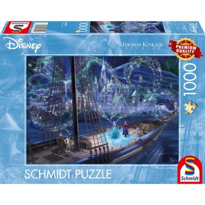 PQ Puzzle 1000 el. THOMAS KINKADE Kraina Lodu: Miłość i magia (Disney)