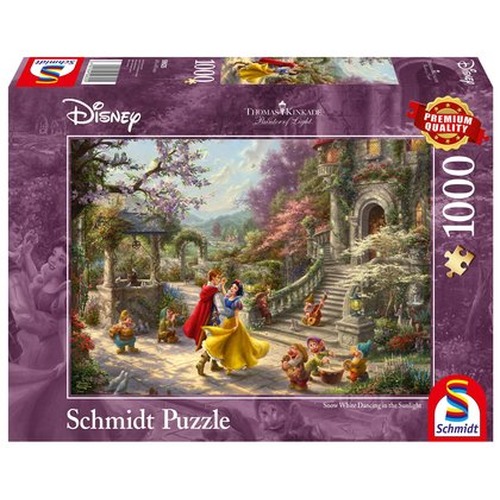 PQ Puzzle 1000 el. THOMAS KINKADE Królewna Śnieżka i siedmiu krasnoludków (Disney)