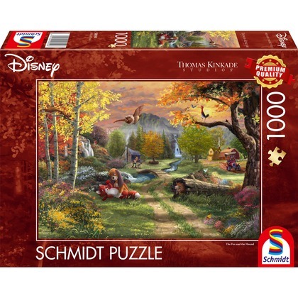 PQ Puzzle 1000 el. THOMAS KINKADE Lis i Pies (Disney)