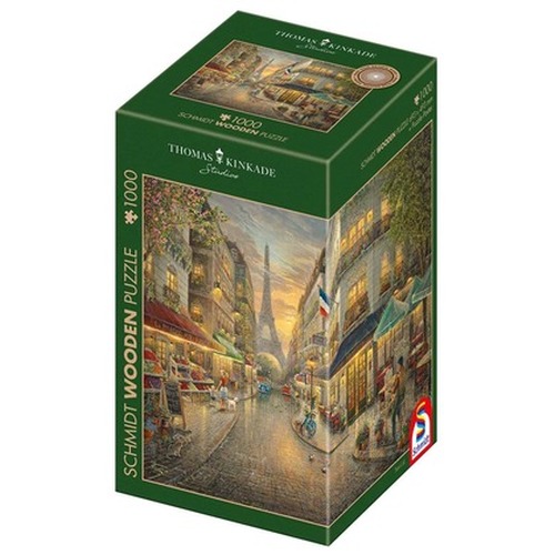 PQ Puzzle 1000 el. THOMAS KINKADE Malowniczy Paryż (drewniane)