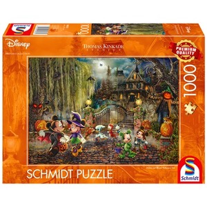 PQ Puzzle 1000 el. THOMAS KINKADE Myszka Miki & Minnie na Halloween (Disney)