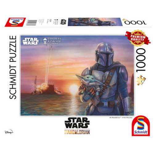 PQ Puzzle 1000 el. THOMAS KINKADE Nowy kierunek (Star Wars - The Mandalorian)