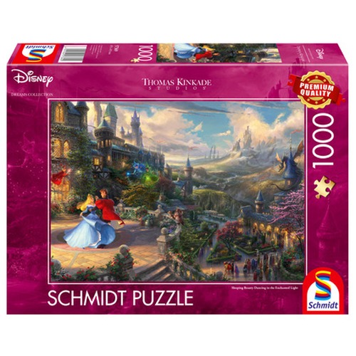 PQ Puzzle 1000 el. THOMAS KINKADE Śpiąca Królewna w tańcu (Disney)