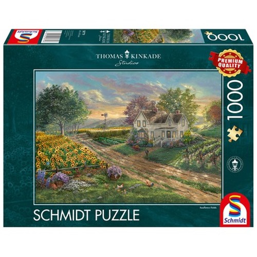 PQ Puzzle 1000 el. THOMAS KINKADE Pole słoneczników