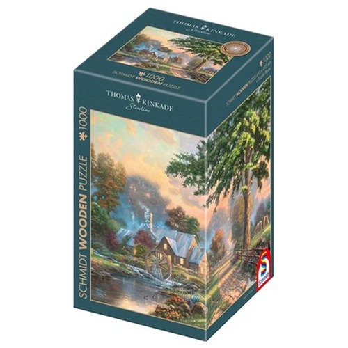 PQ Puzzle 1000 el. THOMAS KINKADE W starym młynie (drewniane)