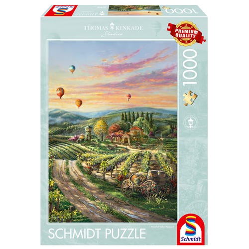 PQ Puzzle 1000 el. THOMAS KINKADE Winnica w dolinie