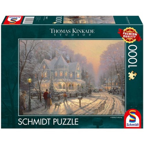 PQ Puzzle 1000 el. THOMAS KINKADE Świąteczne spotkanie