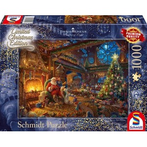 PQ Puzzle 1000 el. THOMAS KINKADE Święty Mikołaj i jego elfy