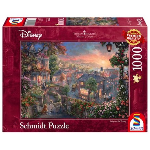 PQ Puzzle 1000 el. THOMAS KINKADE Zakochany kundel (Disney)