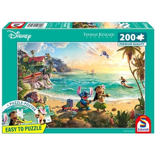 PQ Puzzle 200 el. THOMAS KINKADE Lilo & Stich (Disney)