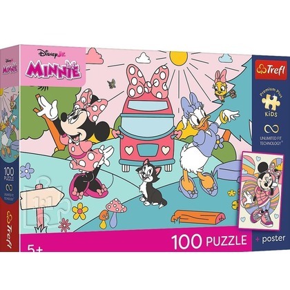 Puzzle 100 Disney Minnie Mouse + plakat TREFL