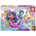 Puzzle 100 el. Koci Domek Gabi (drewniane)