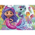Puzzle 100 el. Koci Domek Gabi (drewniane)