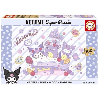 Puzzle 100 el. Kuromi (drewniane)