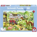 Puzzle 100 el. Wesołe gospodarstwo