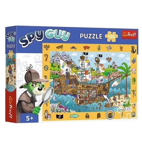 Puzzle 100 elementów Obserwacyjne Spy Guy Statek Piracki