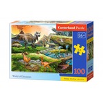 Puzzle 100 elementów - Świat dinozaurów