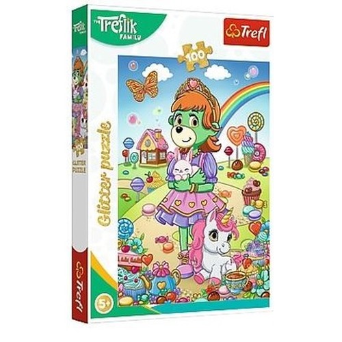 Puzzle 100 Glitter Brokatowa Trefliki TREFL