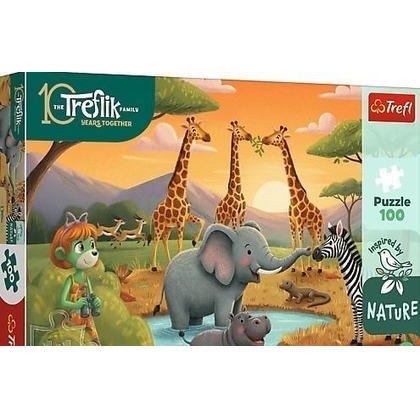 Puzzle 100 Inspired By Nature Wesoła ferajna TREFL
