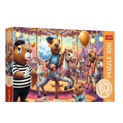 Puzzle 100 Kapibary na wakacjach TREFL