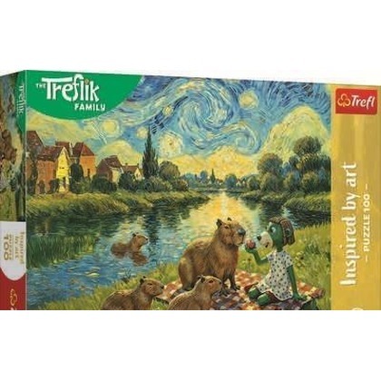 Puzzle 100 Karmiąc kapibary