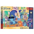 Puzzle 100 Lilo&Stitch Plażowe dni + plakat