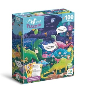 Puzzle 100 Look&Find Kraina dinozaurów