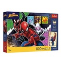 Puzzle 100 Marvel Bohaterski pająk + platat TREFL